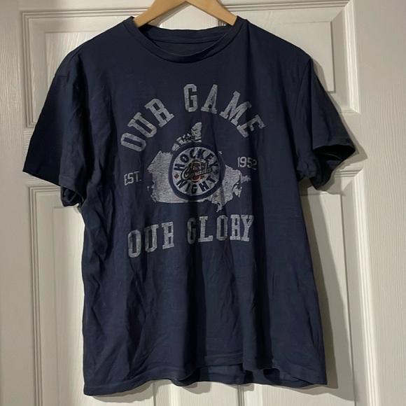 Hockey night in Canada blue tshirt - Picture 1 of 4
